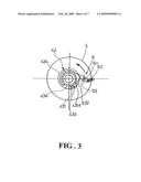 POSITIONING PEG STRUCTURE OF A SINGLE-PULL REEL diagram and image