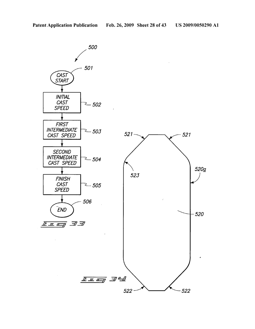 Automated variable dimension mold and bottom block system - diagram, schematic, and image 29