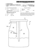 Bottle with separated mixer diagram and image