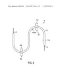 Serpentine structures for continuous flow particle separations diagram and image