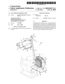 Collapsible bathroom caddy diagram and image