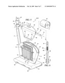 Collapsible bathroom caddy diagram and image