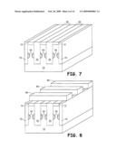 FEATURE FORMED BENEATH AN EXISTING MATERIAL DURING FABRICATION OF A SEMICONDUCTOR DEVICE AND ELECTRONIC SYSTEMS COMPRISING THE SEMICONDUCTOR DEVICE diagram and image