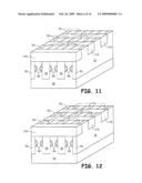 FEATURE FORMED BENEATH AN EXISTING MATERIAL DURING FABRICATION OF A SEMICONDUCTOR DEVICE AND ELECTRONIC SYSTEMS COMPRISING THE SEMICONDUCTOR DEVICE diagram and image