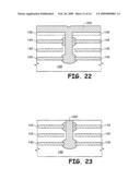 FEATURE FORMED BENEATH AN EXISTING MATERIAL DURING FABRICATION OF A SEMICONDUCTOR DEVICE AND ELECTRONIC SYSTEMS COMPRISING THE SEMICONDUCTOR DEVICE diagram and image