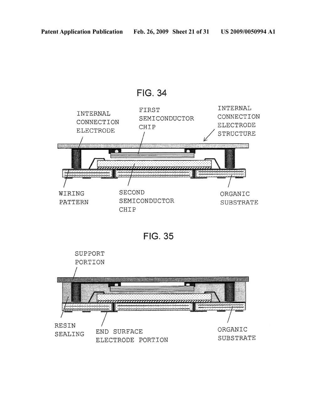 METHOD OF MANUFACTURING SEMICONDUCTOR DEVICE WITH ELECTRODE FOR EXTERNAL CONNECTION AND SEMICONDUCTOR DEVICE OBTAINED BY MEANS OF SAID METHOD - diagram, schematic, and image 22