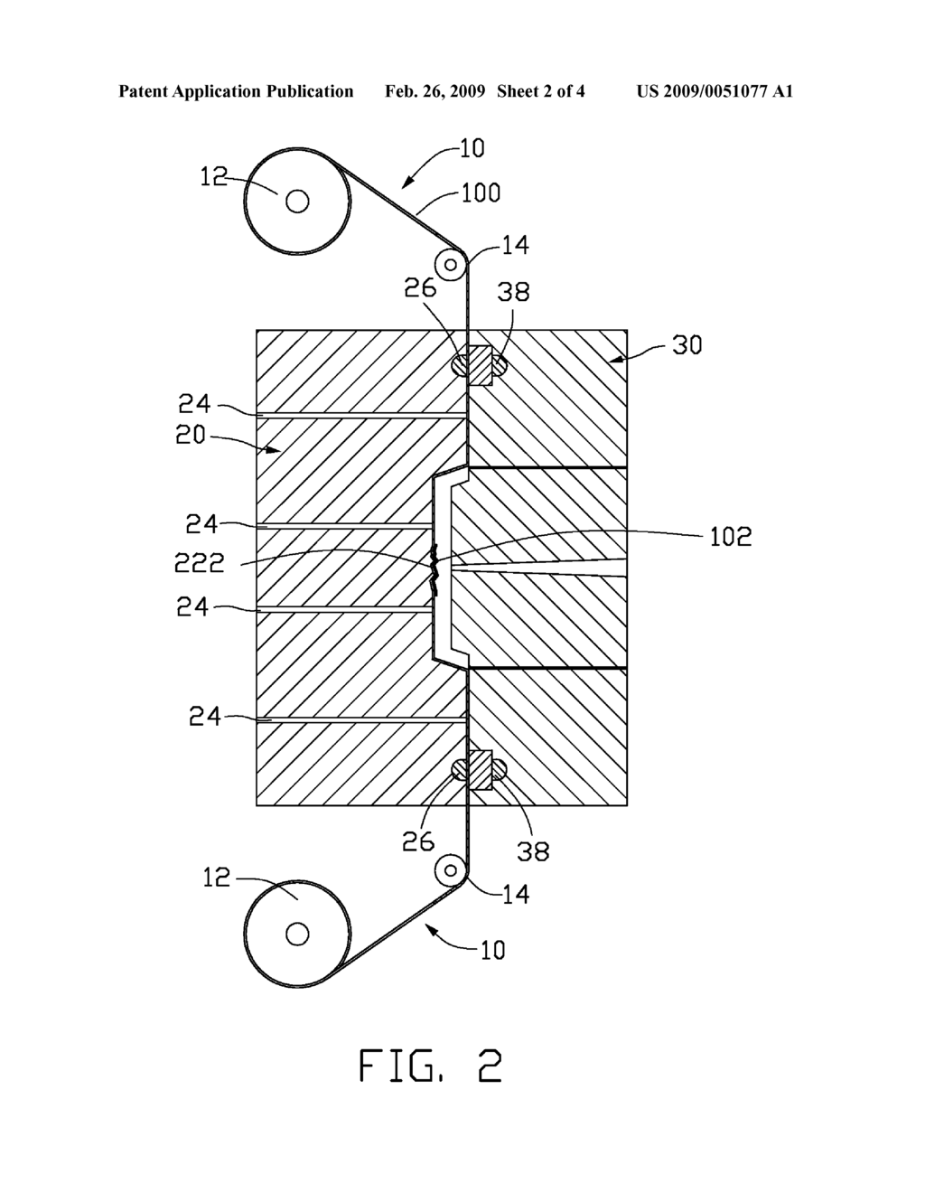 Apparatus and method for molding plastics having relief decoration - diagram, schematic, and image 03