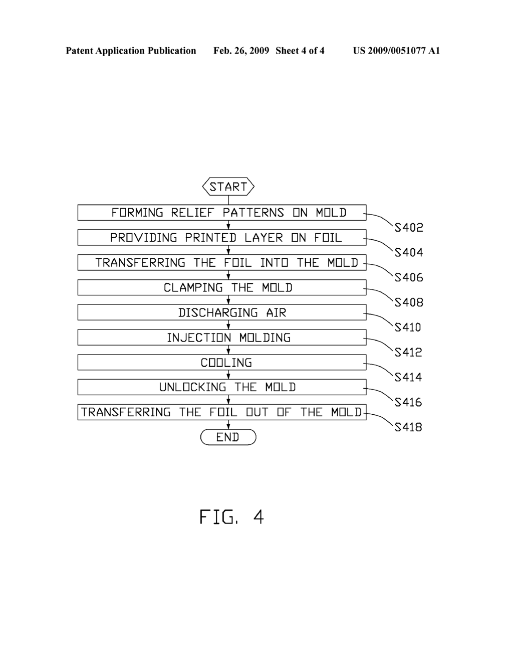 Apparatus and method for molding plastics having relief decoration - diagram, schematic, and image 05