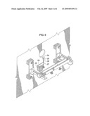 Pipe welding holding device and method for holding pipes with flanges in place during welding to vessel walls and other structures diagram and image