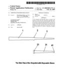 Chopstick with disposable sleeve diagram and image