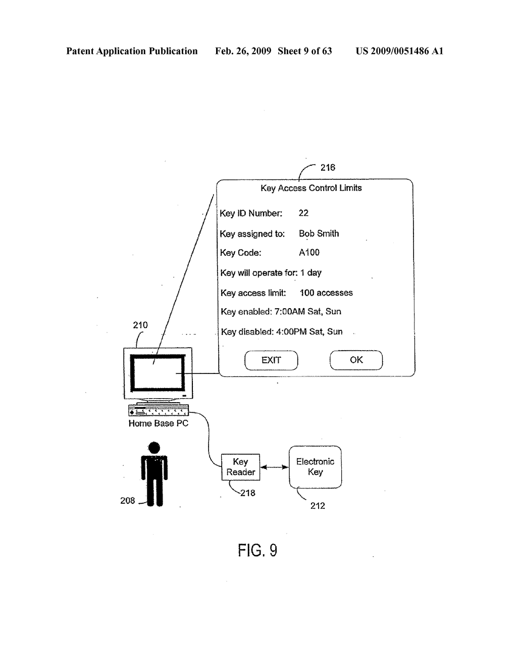 ELECTRONIC KEY CONTROL AND MANAGEMENT SYSTEM FOR VENDING MACHINES AND THE LIKE - diagram, schematic, and image 10