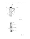 METHOD AND DEVICE FOR HIGH-RESOLUTION IMAGING OF TEST OBJECTS BY ELECTROMAGNETIC WAVES, IN PARTICULAR FOR MONITORING PEOPLE FOR SUSPICIOUS ITEMS diagram and image