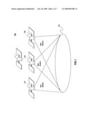 SATELLITE COMMUNICATION SYSTEM CONSTITUTED WITH PRIMARY AND BACK-UP MULTI-BEAM SATELLITES diagram and image