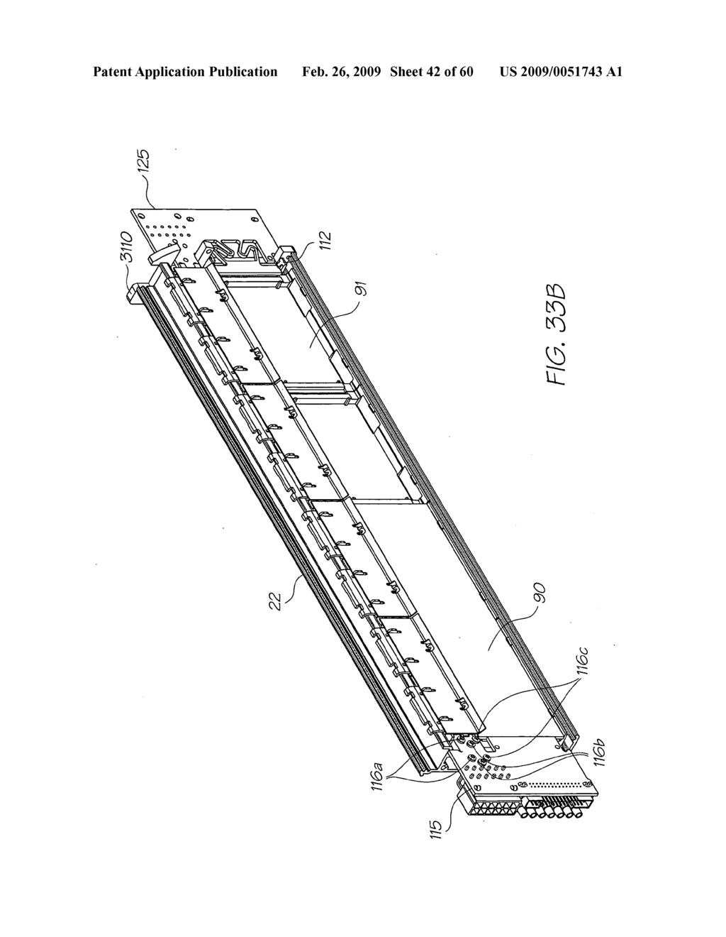 PRINTHEAD INCORPORATING A STATIC PAGEWIDTH PRINTHEAD AND ELONGATE FLUID CHANNEL - diagram, schematic, and image 43