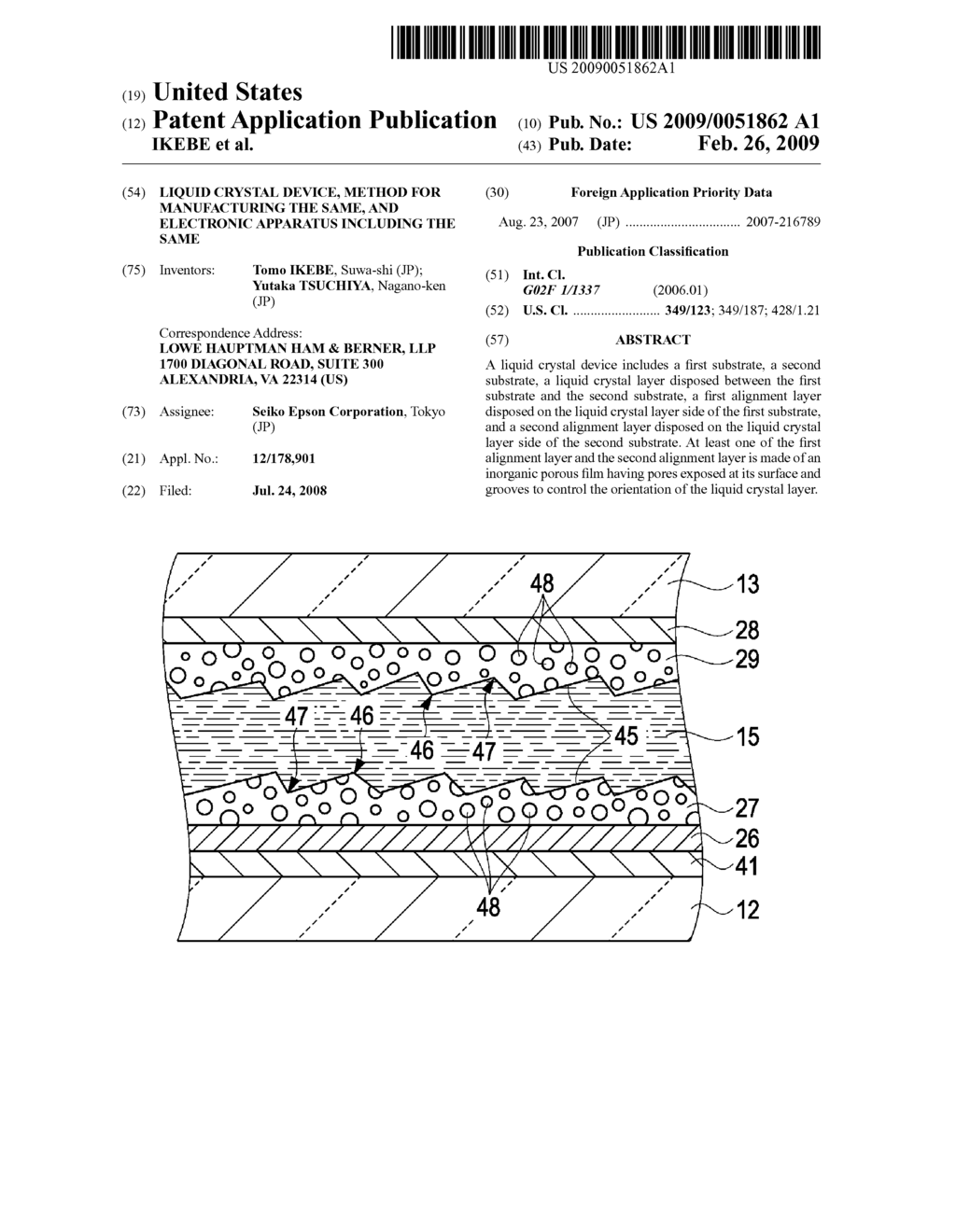 LIQUID CRYSTAL DEVICE, METHOD FOR MANUFACTURING THE SAME, AND ELECTRONIC APPARATUS INCLUDING THE SAME - diagram, schematic, and image 01