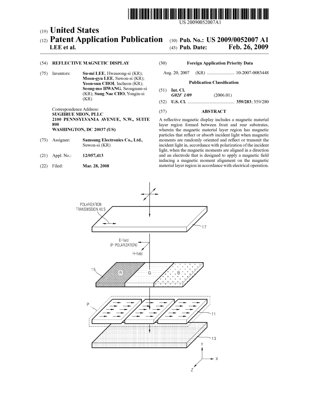 REFLECTIVE MAGNETIC DISPLAY - diagram, schematic, and image 01