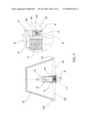 ROTATING STRUCTURE FOR FOLDING SUPPORTS OF A LAMP diagram and image