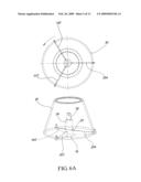 ROTATING STRUCTURE FOR FOLDING SUPPORTS OF A LAMP diagram and image