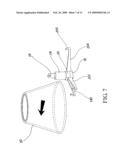 ROTATING STRUCTURE FOR FOLDING SUPPORTS OF A LAMP diagram and image