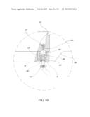 ROTATING STRUCTURE FOR FOLDING SUPPORTS OF A LAMP diagram and image