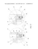 ROTATING STRUCTURE FOR FOLDING SUPPORTS OF A LAMP diagram and image