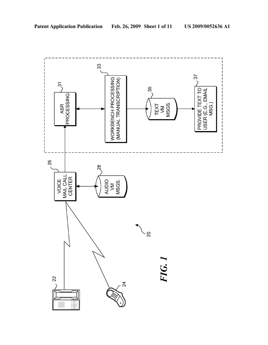 EFFICIENT CONVERSION OF VOICE MESSAGES INTO TEXT - diagram, schematic, and image 02