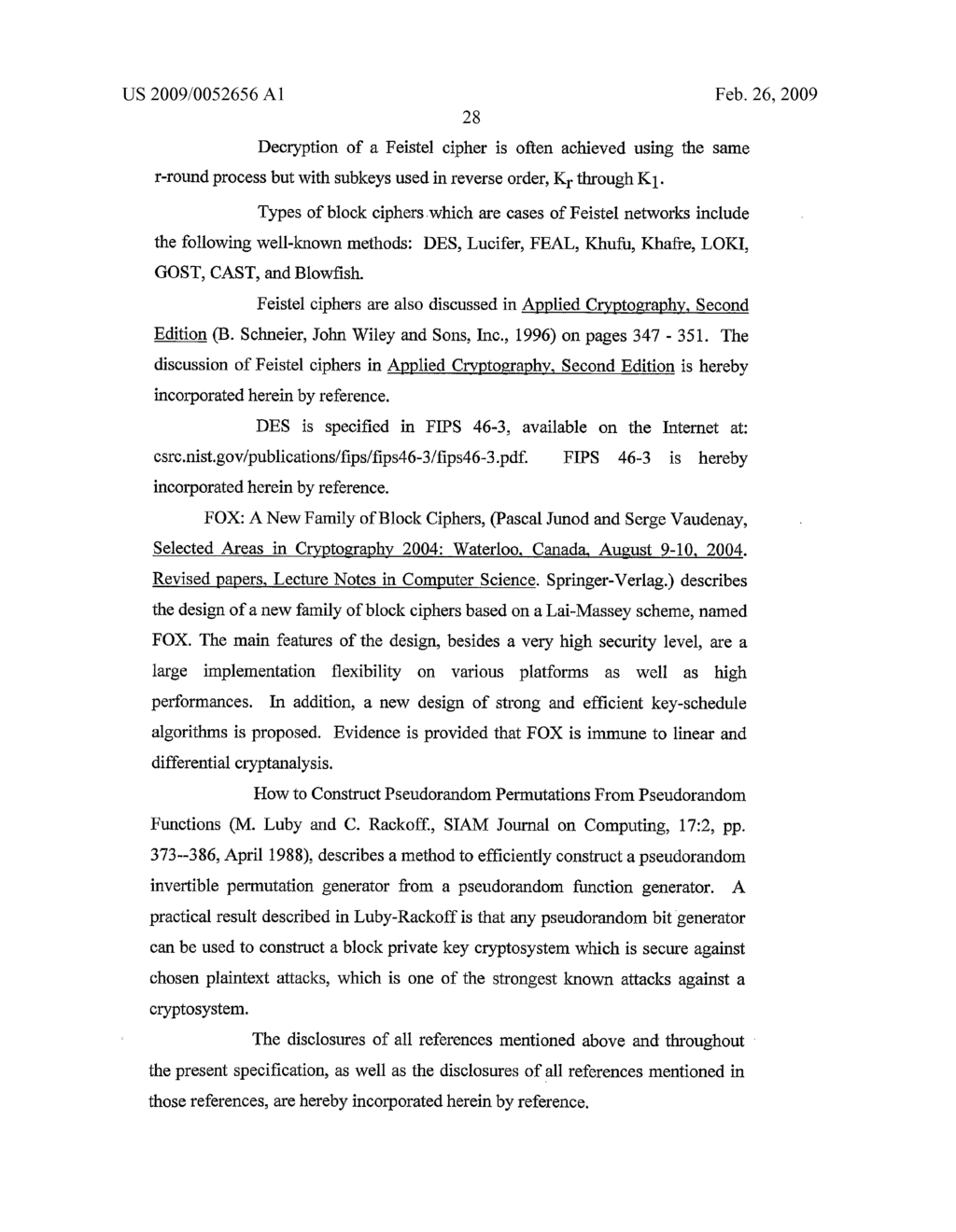 Method and System for Block Cipher Encryption - diagram, schematic, and image 50