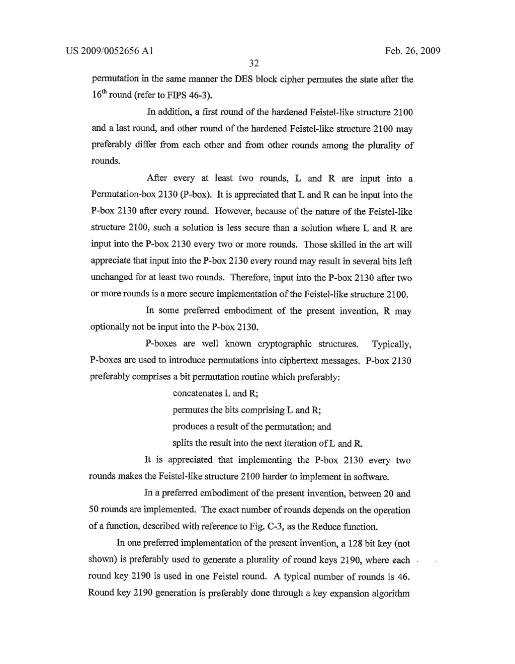 Method and System for Block Cipher Encryption - diagram, schematic, and image 54