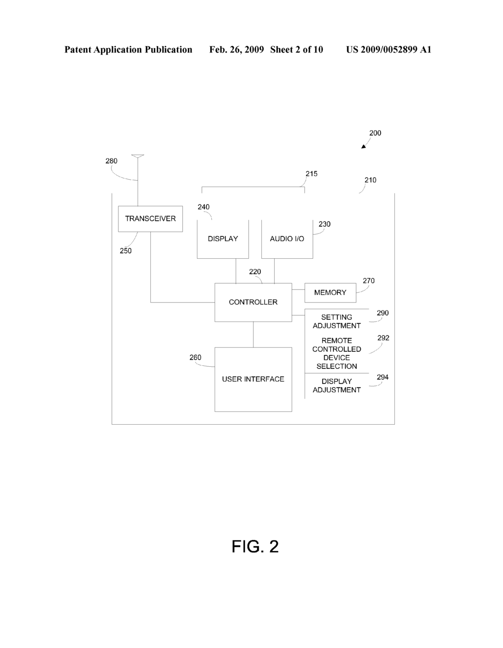 METHOD AND APPARATUS FOR CONTROLLED DEVICE SELECTION BY A PORTABLE ELECTRONIC DEVICE - diagram, schematic, and image 03