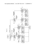 Image forming apparatus having writing space mode diagram and image