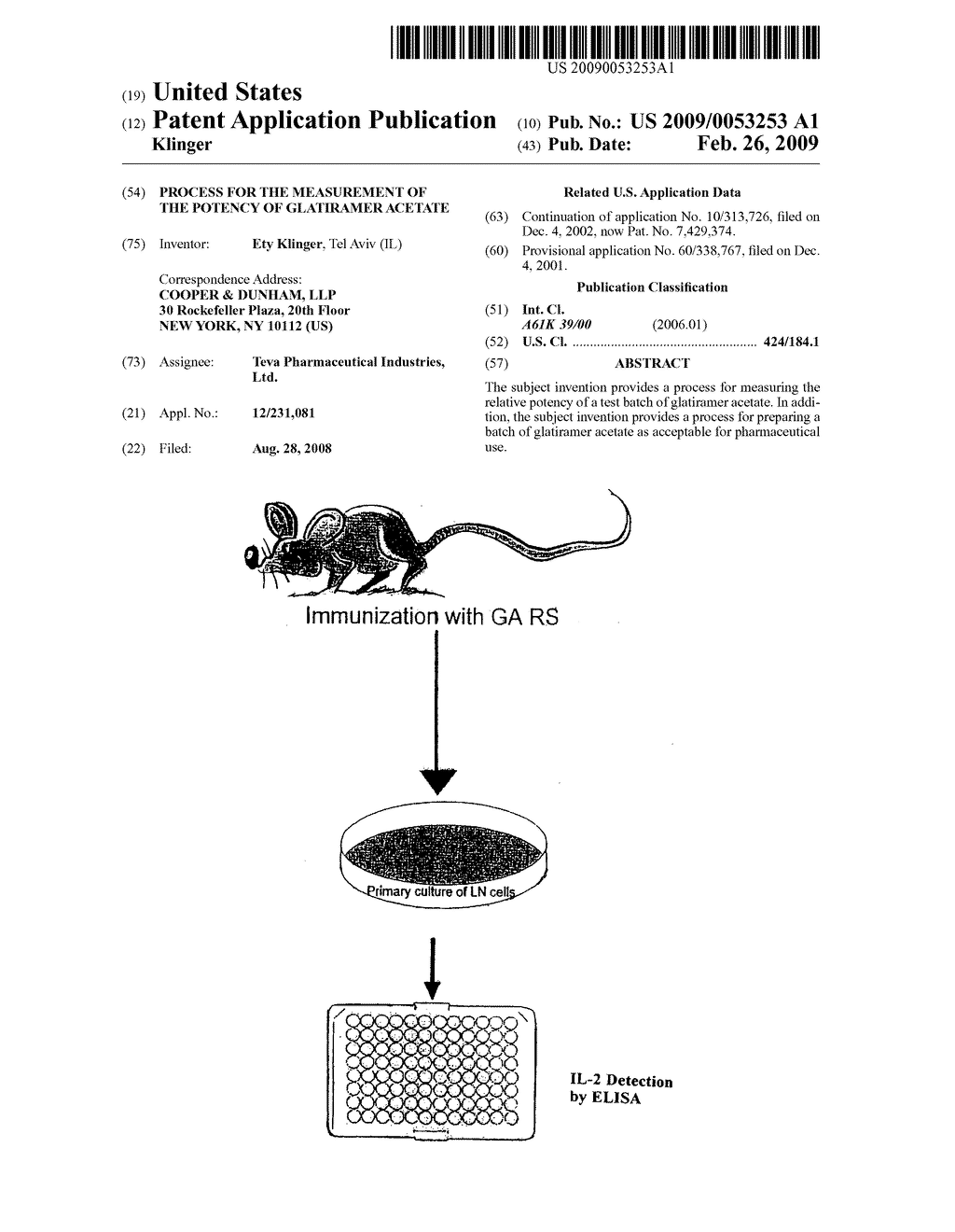 Process for the measurement of the potency of glatiramer acetate - diagram, schematic, and image 01