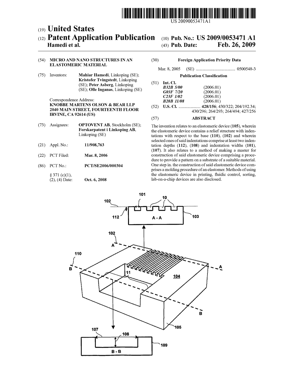 MICRO AND NANO STRUCTURES IN AN ELASTOMERIC MATERIAL - diagram, schematic, and image 01