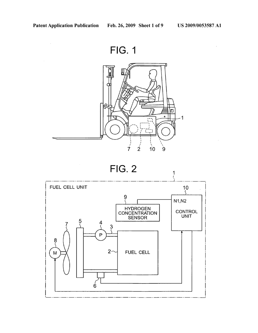 Abnormality detecting device for a fuel cell powered industrial vehicle - diagram, schematic, and image 02