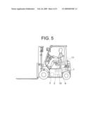 Abnormality detecting device for a fuel cell powered industrial vehicle diagram and image