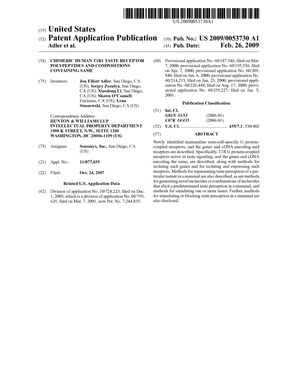 CHIMERIC HUMAN T1R1 TASTE RECEPTOR POLYPEPTIDES AND COMPOSITIONS CONTAINING SAME - diagram, schematic, and image 01