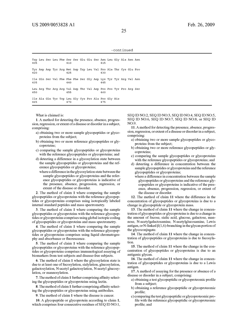 DETECTION OF GLYCOPEPTIDES AND GLYCOPROTEINS FOR MEDICAL DIAGNOSTICS - diagram, schematic, and image 34