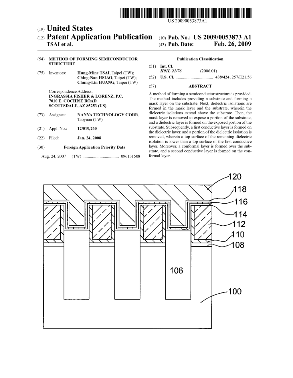 METHOD OF FORMING SEMICONDUCTOR STRUCTURE - diagram, schematic, and image 01