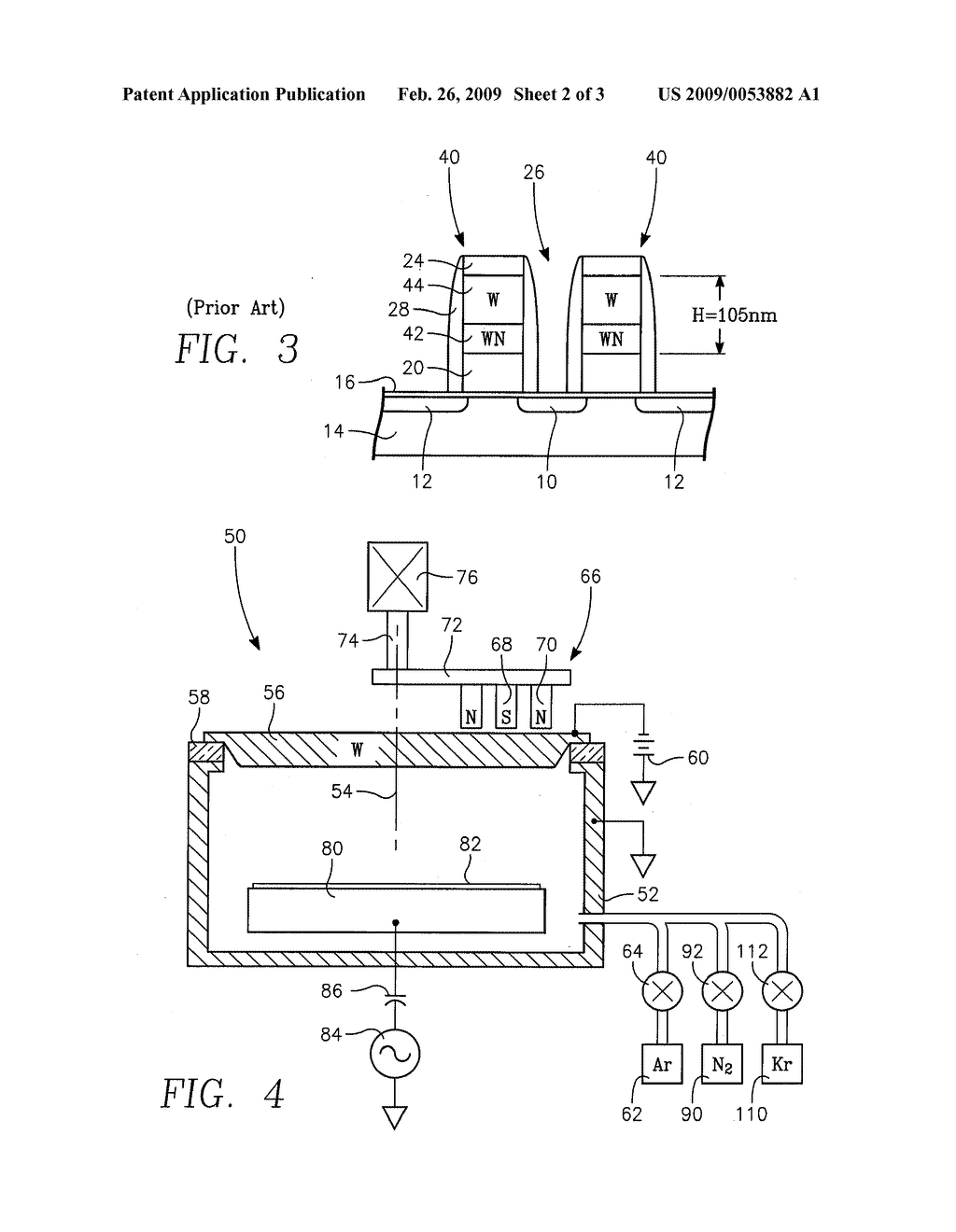 KRYPTON SPUTTERING OF THIN TUNGSTEN LAYER FOR INTEGRATED CIRCUITS - diagram, schematic, and image 03