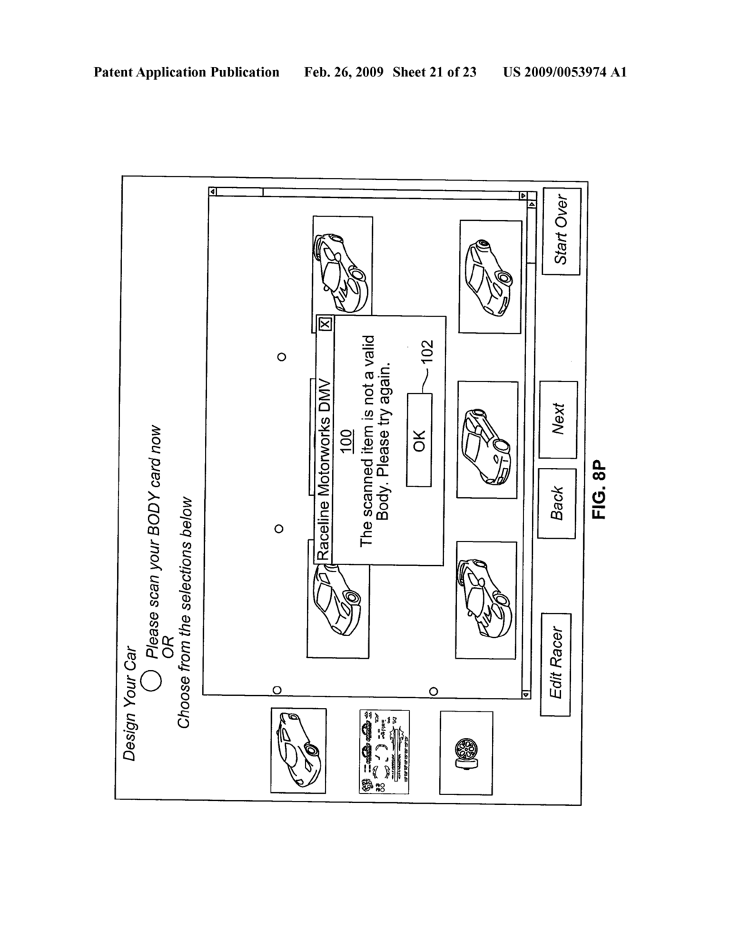 System and Method for Building, Registering and Racing Remotely Controlled Miniature Vehicles - diagram, schematic, and image 22