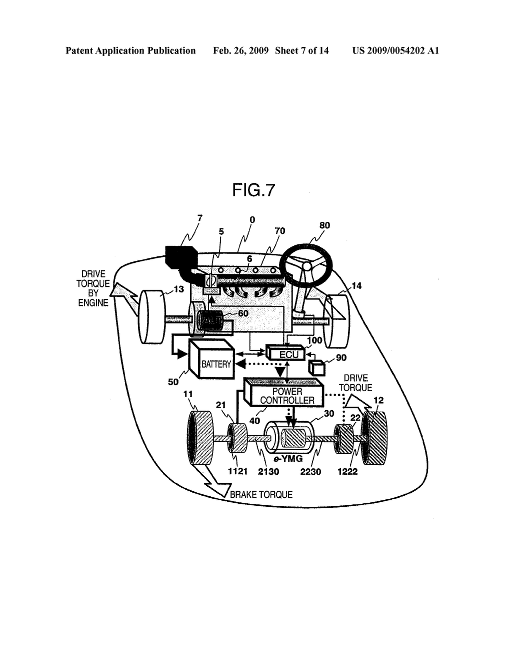 Right-and-Left-Wheel Differential Torque Generator of Vehicle - diagram, schematic, and image 08