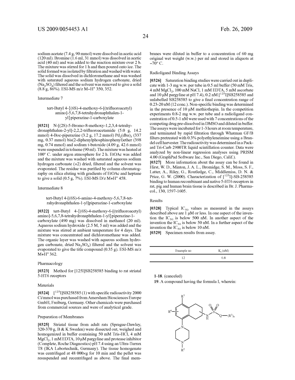 Novel Tetralins as 5-HT6 Modulators - diagram, schematic, and image 25