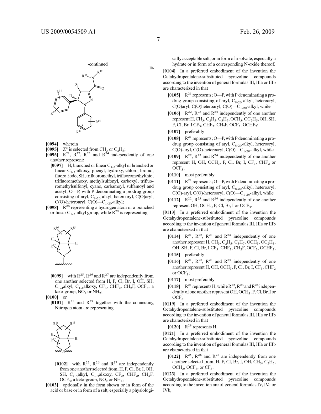 Octahydropentalene-Substituted Pyrazoline Derivatives, Their Prepartion and Use as Medicaments - diagram, schematic, and image 08