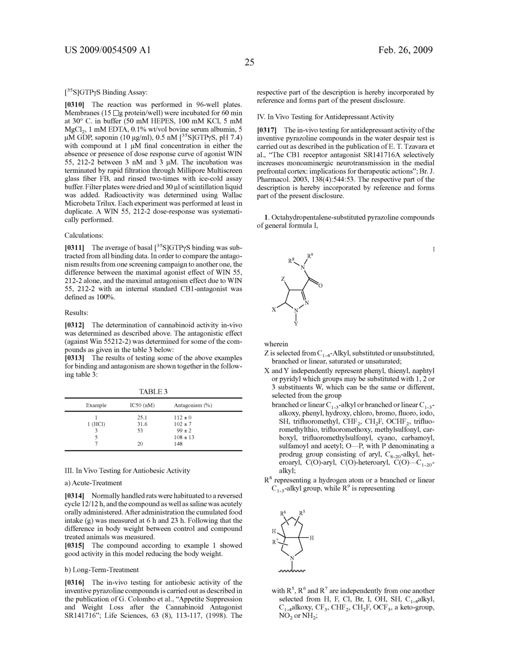 Octahydropentalene-Substituted Pyrazoline Derivatives, Their Prepartion and Use as Medicaments - diagram, schematic, and image 26