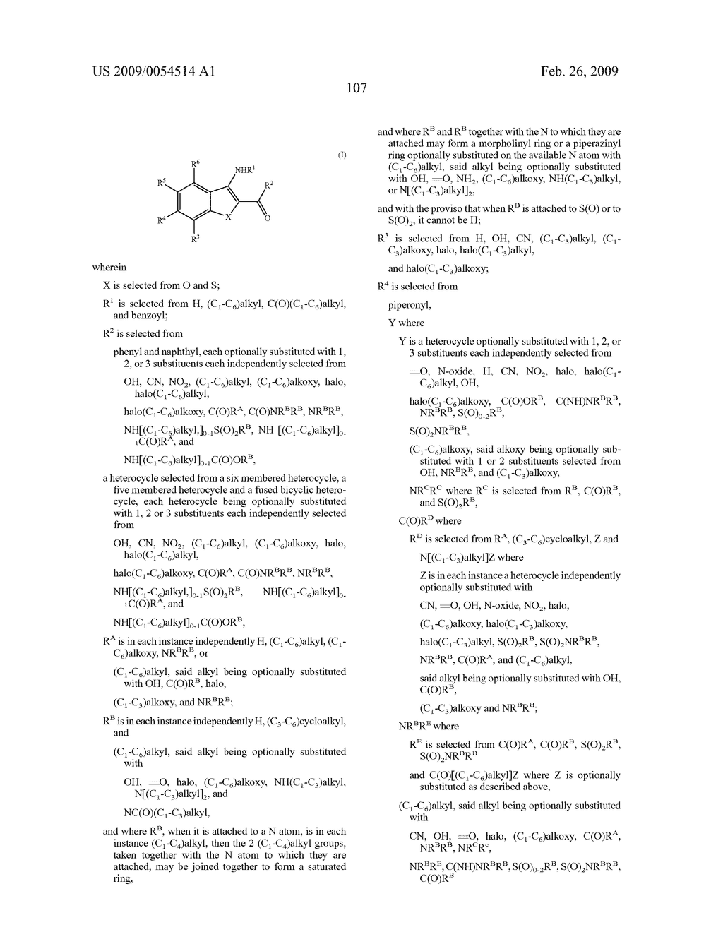 BENZOFURAN AND BENZOTHIOPHENE DERIVATIVES USEFUL IN THE TREATMENT OF HYPER-PROLIFERATIVE DISORDERS - diagram, schematic, and image 108