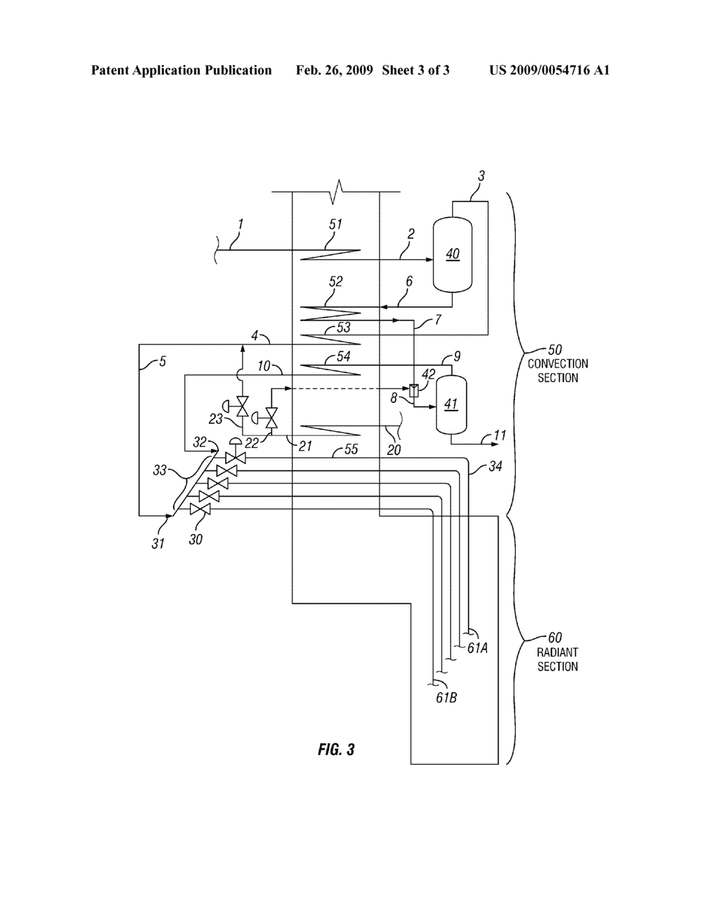 PROCESS FOR PRODUCING LOWER OLEFINS FROM HYDROCARBON FEEDSTOCK UTILIZING PARTIAL VAPORIZATION AND SEPARATELY CONTROLLED SETS OF PYROLYSIS COILS - diagram, schematic, and image 04