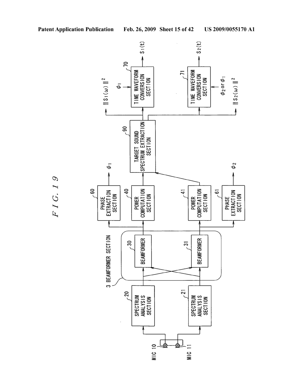 Sound Source Separation Device, Speech Recognition Device, Mobile Telephone, Sound Source Separation Method, and Program - diagram, schematic, and image 16