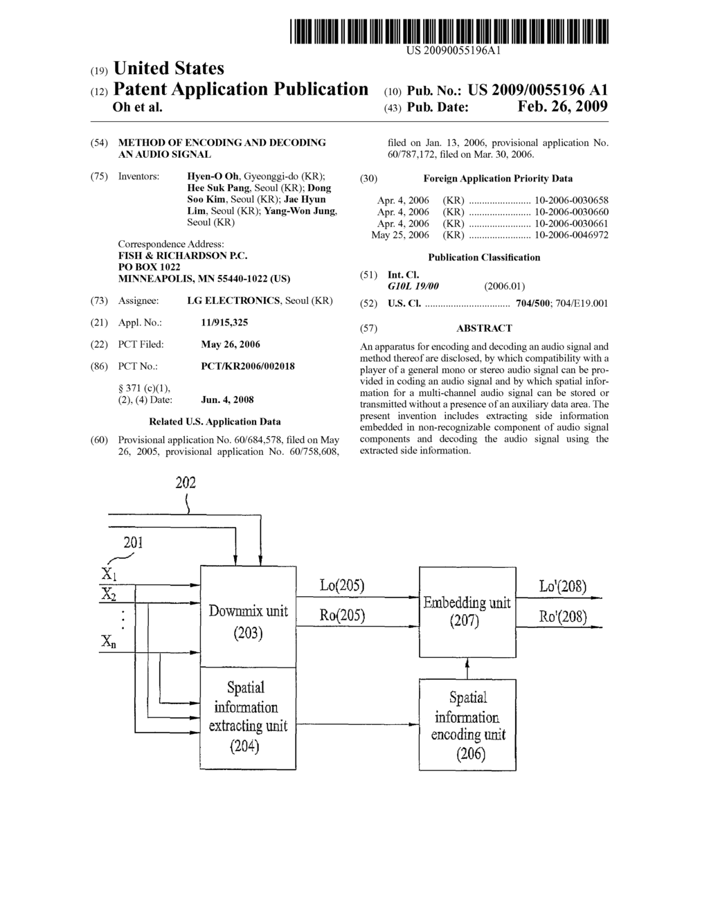 Method of Encoding and Decoding an Audio Signal - diagram, schematic, and image 01