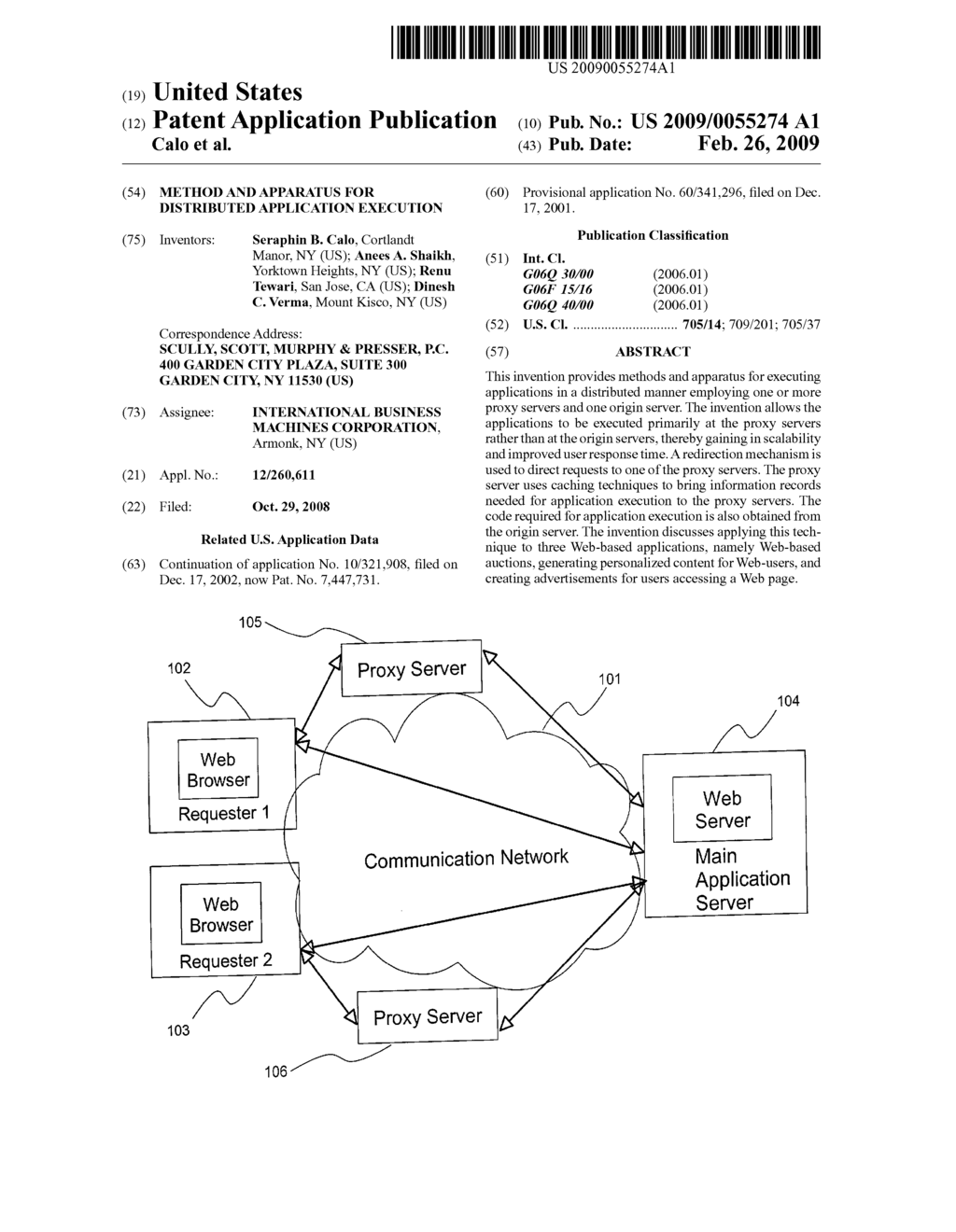 METHOD AND APPARATUS FOR DISTRIBUTED APPLICATION EXECUTION - diagram, schematic, and image 01