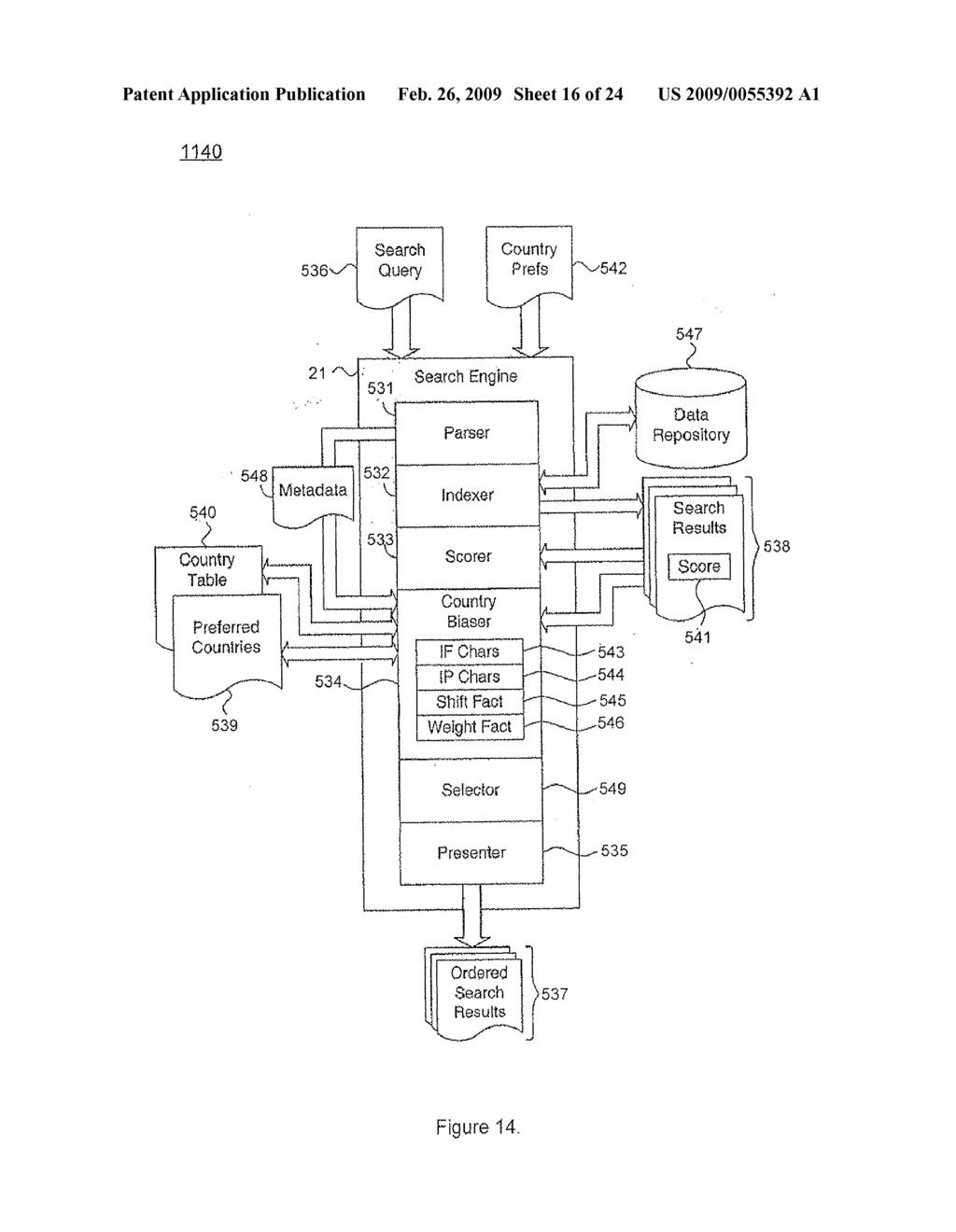 ORDERING OF SEARCH RESULTS BASED ON LANGUAGE AND/OR COUNTRY OF THE SEARCH RESULTS - diagram, schematic, and image 17