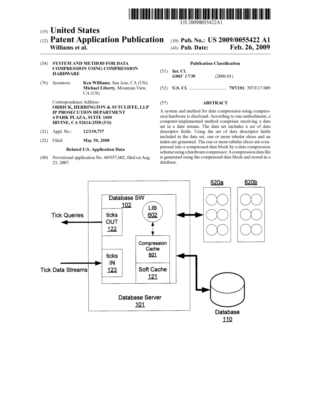 System and Method For Data Compression Using Compression Hardware - diagram, schematic, and image 01